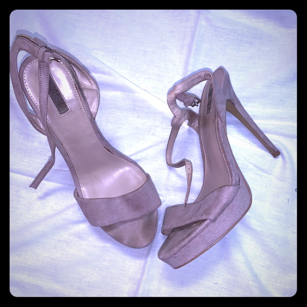 Forever 21 tan suede heels